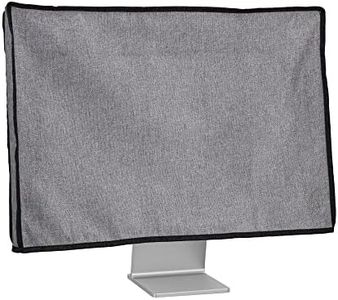kwmobile Dust Cover for 27-28" Monitor - Linen Monitor Display Protector - Protect Your Computer Screen - Dark Grey