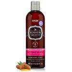 HASK Keratin Smoothing Shampoo for all hair types, colour safe, gluten-free, sulfate-free, paraben-free - 1 355 ml Bottle