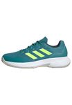 adidas Men's Gamecourt 2.0 Tennis Shoes Sneakers, Arctic Fusion/Lemon/Cloud White, 6.5 UK