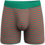 Shinesty Hammock Support Mens Boxer Briefs with Pouch | Mens Underwear with Fly | US Small Red Christmas