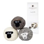 Wool dryer balls, mixed sheep breed, felted laundry balls, reusable, chemical free laundry, natural fabric softener