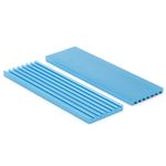 Tobo M.2 2280 Nvme SSD Heatsink Cooler with Thermal Pad Alloy Aluminum Heat Sink Cooling Sink for Laptop, 70x22x3mm, Light Blue TD-1228PC