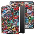 T Tersely Slimshell Case Cover For All-New Kindle Oasis(10Th Generation,2019 Release And 9Th Generation,2017 Release),Smart Cover With Auto Sleep/Wake For Amazon Kindle Oasis 7 Inch(Graffiti),Multi