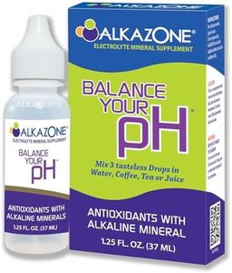 Alkazone Balance Your pH, Antioxidants Alkaline Mineral Drops, Single 1.25 Oz Pack, Portable, Yields 10 Gallons of alkaline, antioxidant Water, Unflavored, pH Balance, Hydration