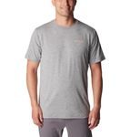 Columbia Men's Kwick Hike Back Graphic Short Sleeve Tee, Boulder Heather/Moonscape, XX-Large