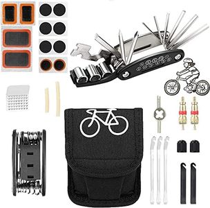 Bike Tool Kit, 16 in 1 Multi-Function Bike Bicycle Repair Tool Kit,Puncture Repair Kit, Bike Multi Tool, Tire Levers,Mountain Bike Accessories