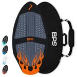 BPS 'Flame' Skimboard (40 Inch, Black/Orange) with RPET Bag