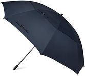 G4Free 80 Inch Huge Large Oversize Golf Umbrella Double Canopy Vented Windproof Stick Umbrellas, 6.6 Ft Heavy Duty Outdoor Doorman Umbrella Family Umbrella(Navy Blue)