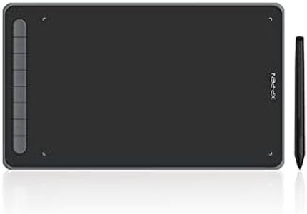 XP-PEN Deco L Grafiktablett 10"x6" Zeichentablett mit X3 Smart Chip 60° Neigung mit batterielosem Stift (Black)