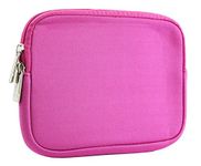 Emartbuy Hot Pink Water Resistant Neoprene Soft Zip Case Cover Sleeve Pouch Compatible With New Apple Ipad Mini 6 (2021), Ipad Mini 5, Ipad Mini 4, Ipad Mini, Ipad Mini 2 & Ipad Mini 3 Tablet