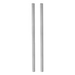 uxcell 2pcs Linear Motion Rod Shaft Guide 8mm x 200mm Steel Chrome Plated Smooth Hardened Rod High Precision Linear Motion Shaft Linear Rail for 3D Printer DIY Tools