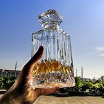 PrimeWorld European Opera Crystal Clear 1 Pcs Glass Decanter Set - Perfect for Whiskey, Scotch, Wine, Vodka, Tequila, Rum etc