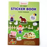 Shumee My First Sticker Book- Farm Themed (3+ Years) | 200+ Stickers | Excellent DIY Activity to Engage Kids | Long Lasting & Reusable Stickers! | Non Toxic & Safe