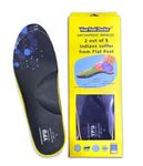 YourFootDoctor Flat Feet Arch Support Insole | Orthopedic Medial Arch Support for Flat Feet | Insole for Shoes | Heel Pad | Foot Support for Pain Relief | Plantar Fasciitis Insoles | Unisex | Large