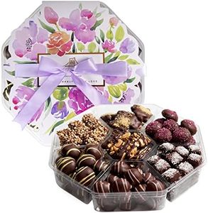 Fancy Gourmet Chocolates for Gifting - Finest European Sourced Truffle Chocolate - Crunchy, Creamy & Caramel Chocolate Truffles Assortment, Kosher, Dairy Free, Chocolate Gift Basket Birthday.