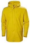 Helly Hansen Men's Moss Long Hooded Fully Waterproof Windproof Raincoat Jacket, 344 Essential Yellow, Medium