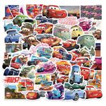 APDDHJ Car Stickers 50pcs McQueen Car Waterproof Decals for Water Bottle, Kawaii Stickers for Kids Party Bags Filler Non-Repetitive for Laptop Skateboard Scrapbooking