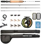 MASTER LOGIC Fly Fishing Rod Reel Combos Starter Kit, Fly Fishing Complete Starter Package