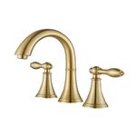 Vinnova Florence Two-Handle 8-Inch Widespread Bathroom Faucet, 106123-BAF-BG, Brushed Gold