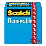 Scotch Removable Tape, 3/4 in x 1,2