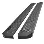 Westin Textured Black Grate Steps Running Boards Textured Black Running Boards 68 inches