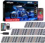 Nilight 12PCS Motorcycle RGB Led Li