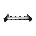 19 inch Rack Mount Din Rail Kit Depth Adjustable Rackmount Din Rail Chassis, Aluminum Rack Mount Bracket for 35mm Din-Rail Mounted Device Installed in 19” Rack or Cabinet