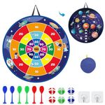 SUNYOK Kids Party Game, 26'' Kids Dart Board Set Velcro Dartboard for Childrens Garden Games, Indoor Outdoor Party Activities Toys Decorations Birthday Gifts for Boys Girls Board Toss Game