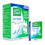 OPTI-FREE Ever Moist (Pure Moist) Contact Lens Solution (3 Months Supply PLUS FREE 60ml) 2x 300ml + 60ml by Alcon