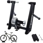 Fitvids Bike Trainer Stand Steel Bicycle Exercise Fluid Magnetic Stand with Front Wheel Riser Block, Black