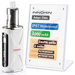 Innokin Adept Zlide Kit, 3000mAh E-Cigarette Vape 2ml Vapouriser Using Zenith Z-Coils, IP67 Waterproof, LED Display, MTL Smooth Vaping, Auto-Wattage-Selection, AMZ Edition, No Nicotine -White