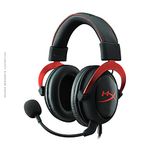 HyperX Cloud II – Gaming Headset for PC, PS5 / PS4. Includes 7.1 Virtual Surround Sound and USB Audio Control Box - Red (4P5M0AA)