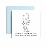 Huxters Birthday Cards for Men – Funny Bacon Sandwich Birthday Card for Dad Brother and Son – Birthday card for Her Friend – Gifts for Women Funny Birthday Card - Beautiful artwork (Empty Plate)