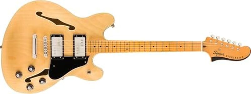 Squier Classic Vibe Starcaster Electric Guitar, with 2-Year Warranty, Natural, Maple Fingerboard