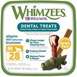 Whimzees 330048 Natural Variety Value Pack Medium or/Whgr/Wh, 29.6 oz, 1Piece, Vegetable, Medium (28 Count)