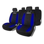 SPARCO SPS431BL 9 piece Seat Cover Set, Black / Blue