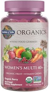 Garden of Life mykind Organics Women 40+ Gummy Vitamins - Berry - Certified Organic, Non-GMO, Vegan, Kosher Complete Multi - Methyl B12, C & D3 - Gluten, Soy & Dairy Free, 120 Real Fruit Gummies
