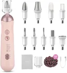 Professional Manicure Pedicure Kit, 9 in 1 Cordless Nail Drill with 100 pcs Nail Drill Bits Sanding Bands, Nail Grinder for Human, 5 Speeds Electric Nail Drill, Nail Dremel Kit for Home and Salon Use