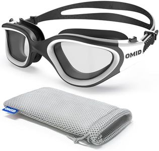 OMID Swim Goggles, P2 Polarized 【Patent & Upgrade】 Anti-Fog Anti-UV No Leakage Swimming Goggles for Adult Men Women Youth