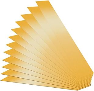 12 Pieces Brass Strip, Brass Shim Stock Assortment, 1" Width x 6" Length, 0.002", 0.004", 0.006", 0.008", 0.012" and 0.016" Thickness, Metal Shims Brass Sheet