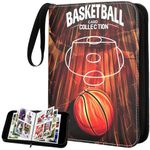 Basketball Card Binder 4 Pocket, Sports Card Binder for Basketball Cards 2023-2024, Basketball Trading Card Binder Basketball Card Holder for Basketball Trading Cards, Basketball Stuff for Boys