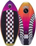 Hyperlite Gromcast Wakesurfer - Kids Wakesurf Board Shaped by Scott Bouchard - Great Board for Beginners & Ideal for Young Riders - 3ft 9in - Pink Check