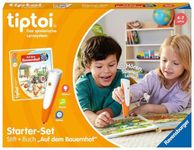 Ravensburger tiptoi Starter Set 00114: Pen and Farm Book - Toy for Children from 4 Years - Educational Games from 4 Years, Orange