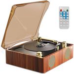 MANAYO Bluetooth CD Player with Built-in Speakers for Home, Desktop Retro CD Music Player with Blutooth Receiver & Transmitter, FM Radio, Aux Input Output, USB Playback, and Remote Control