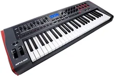 Novation Impulse 49 Keys USB bus-powered MIDI Controller Keyboard – Robust, ultra-responsive, full-size piano keyboard with aftertouch and velocity-sensitive pads – works on Mac or Windows