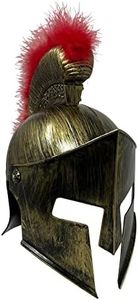 Cosmic Chameleon Medieval Armour King Leonidas Greek Spartan Roman Helmet, Men's Spartan Warrior Headwear Costume Authentic Accessories, Gold