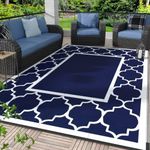 GENIMO 9' x 12' Outdoor Rug Waterpr