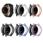 Compatible with Vivoactive 4 Case, Premium Soft TPU Screen Protector All-Around Protective Bumper Shell Cover for Garmin Vivoactive 4 Smartwatch (5Pack)