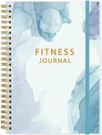 Simplified Fitness Journal for Women & Men,A5 Workout Journal/Planner Daily Exercise Log Book to Weight Loss, Gym, Muscle Gain, Bodybuilding Progress, 5.8"x8.3", Teal Flower