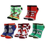 Super Mario Ankle Socks 5 Pack